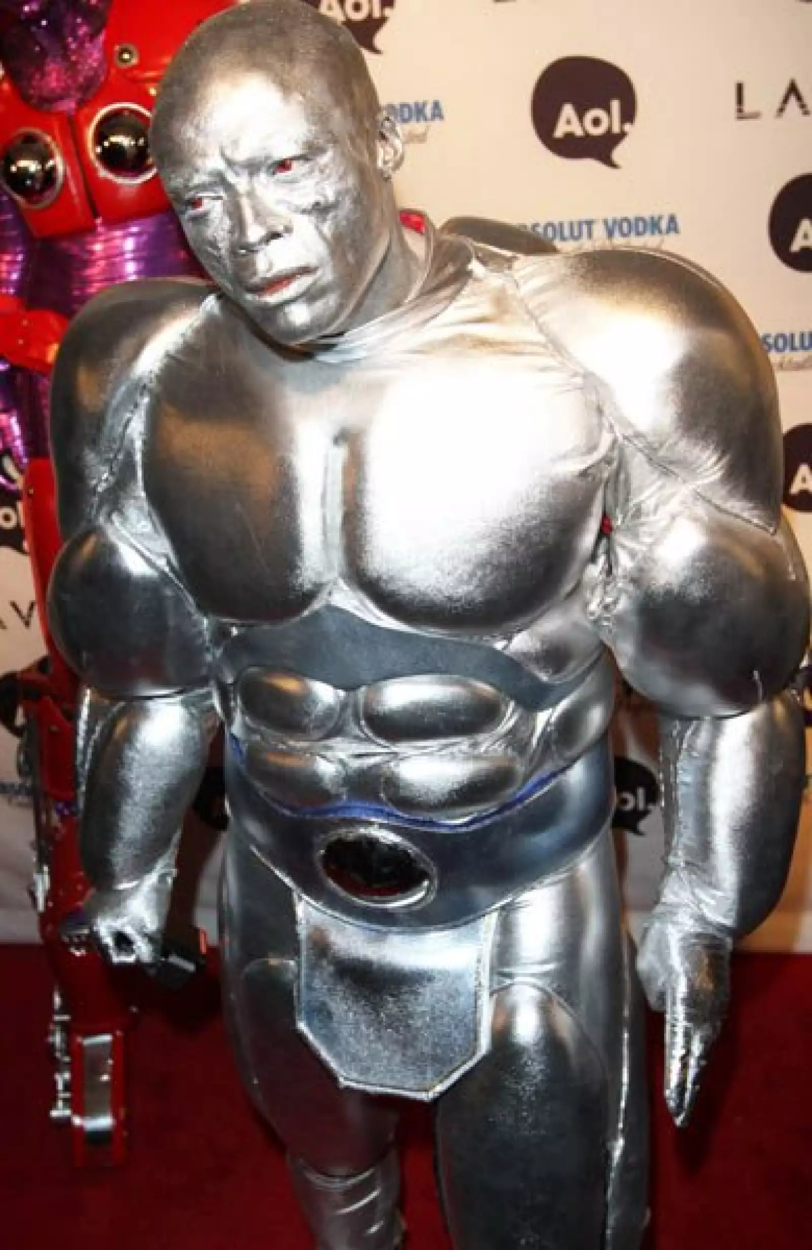 Seal, esposo de Heidi, también llamó la atención con este peculiar disfraz.