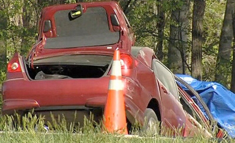 Escena del accidente.