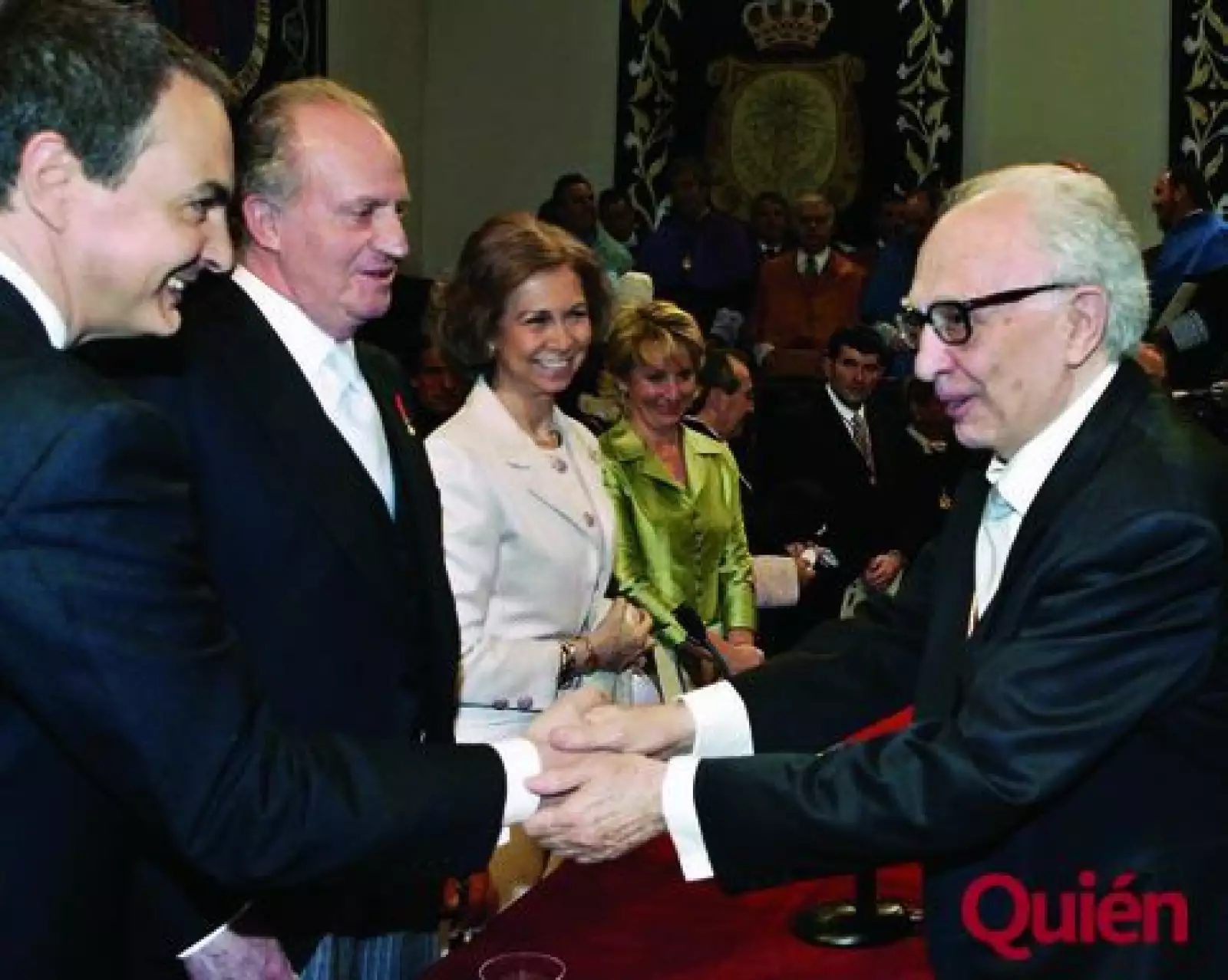 Carmen Calvo, Juan Carlos de España, Reina sofía de España, Sonsoles Espinosa, José Luis Rodriguez Zapatero, Sergio Pitol