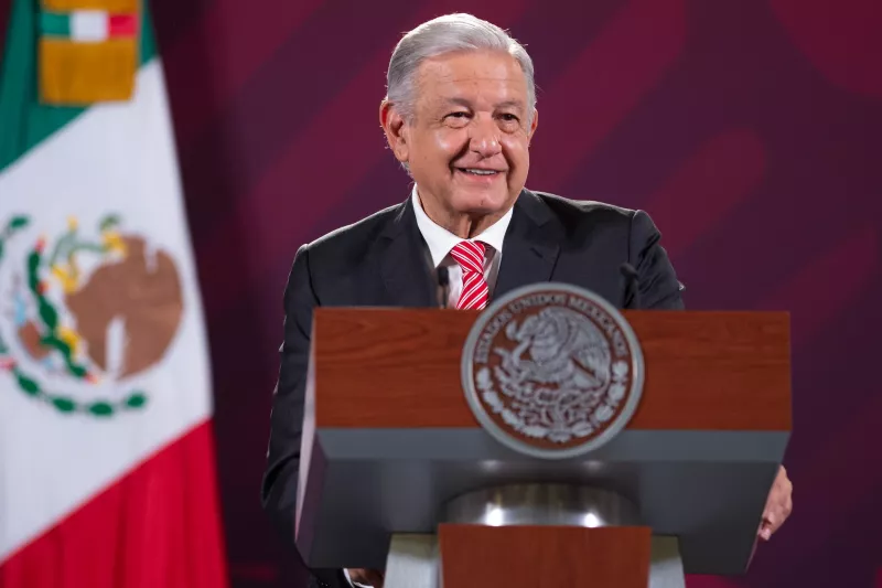 Andrés Manuel López Obrador, Presidente de México, encabezó su tradicional mañanera en Palacio Nacional.