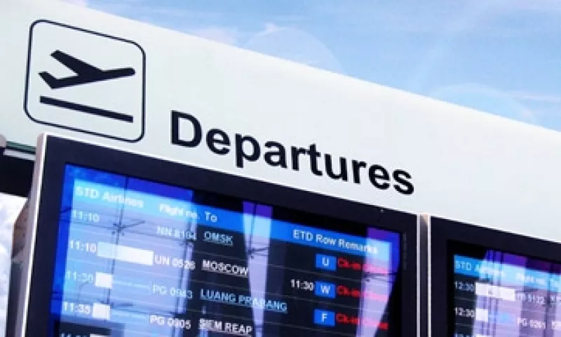 tablero de salidas avion 