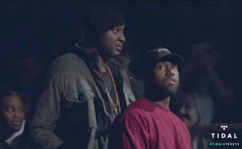 Lamar entró junto a Kanye para la presentación de Yeezy Season 3.