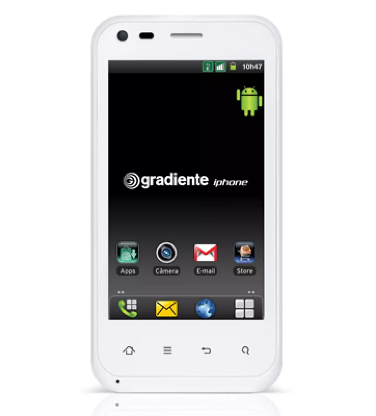 El iphone brasileño utiliza el sistema Android y cuesta unos 302 dólares. (Foto: AP)