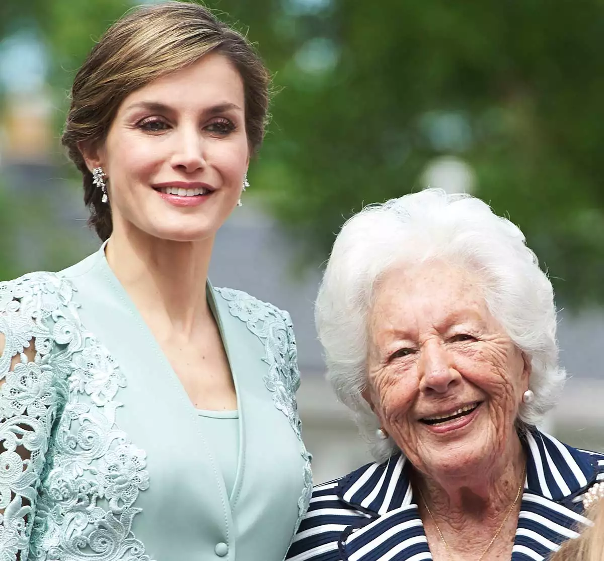 Reina Letizia de España junto a su abuela paterna Menchu Álvarez