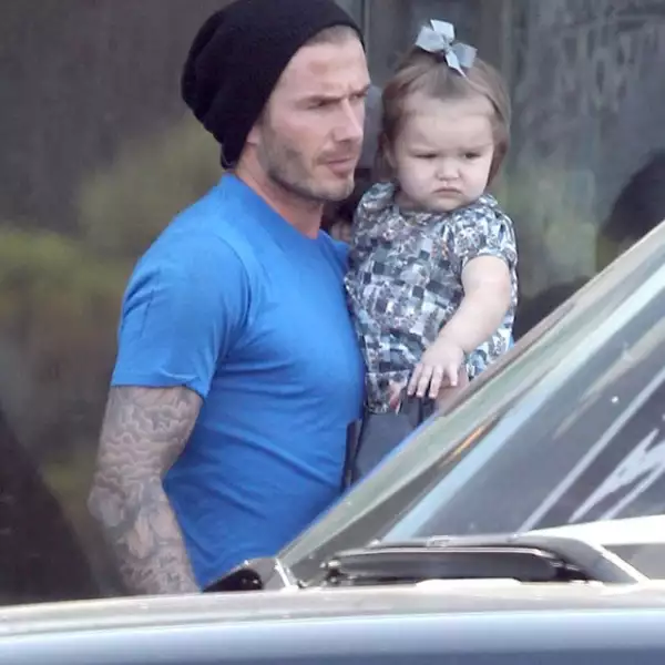 Harper y David Beckham.