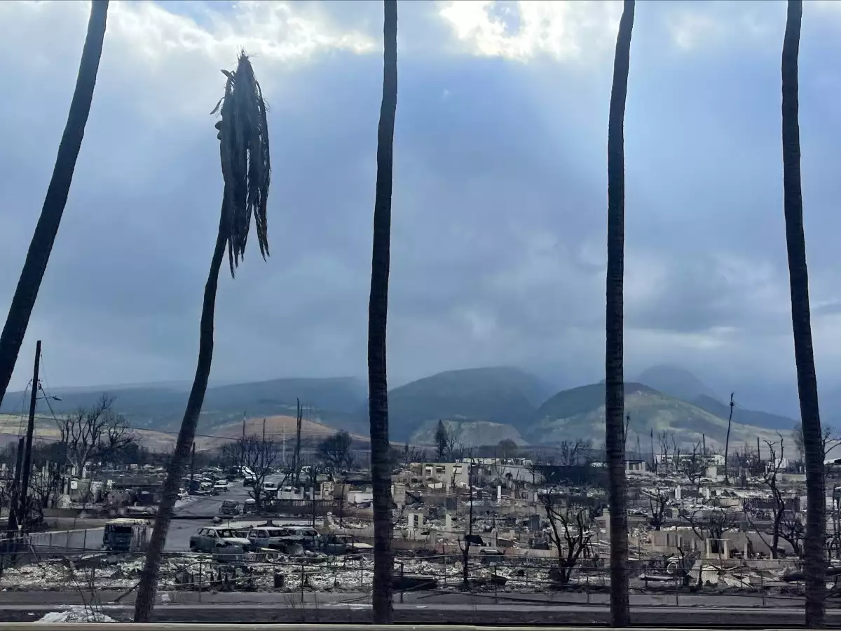 Una vista de los restos carbonados después de que los incendios forestales envolvieran la histórica ciudad de Lahaina, Maui, Hawái, EE. UU., el 9 de agosto de 2023.