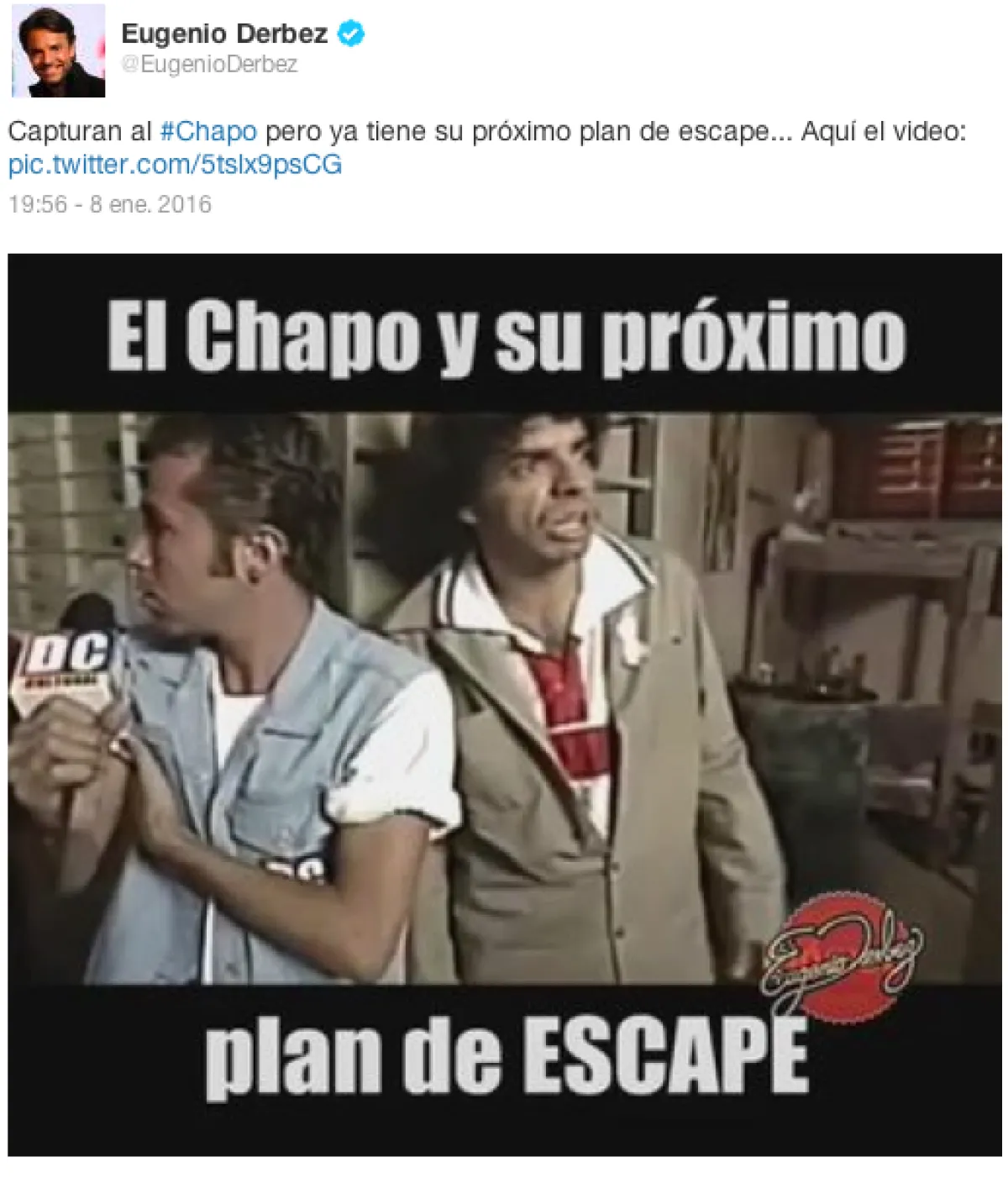 Como siempre, Eugenio le puso un poco de comedia.