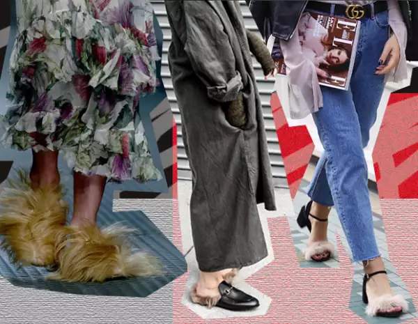 Furry shoes everywhere
