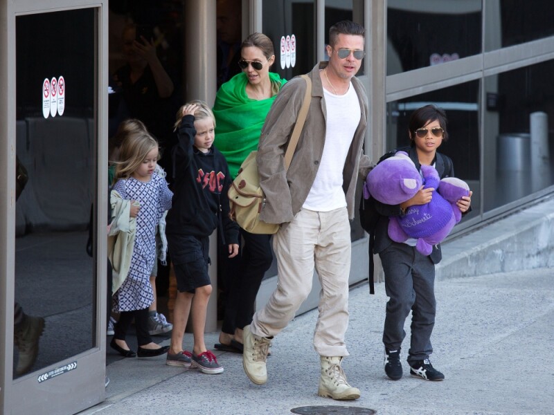 Brad Pitt y sus hijos