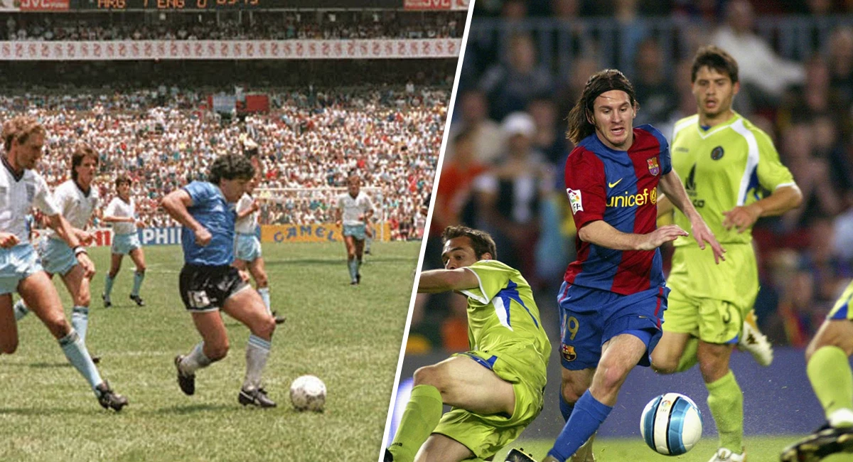 Diego Armando Maradona y Lionel Messi