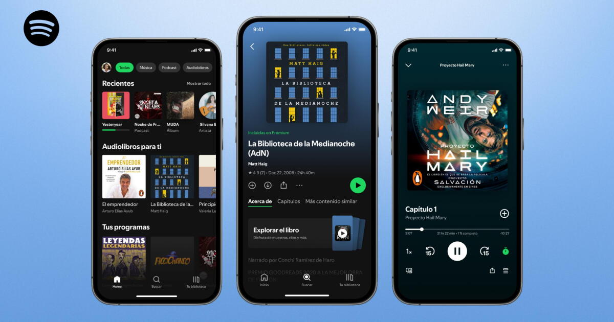 SPOTIFY SE LANZA A LA LECTURA: AUDIOLIBROS LLEGAN A MÉXICO
