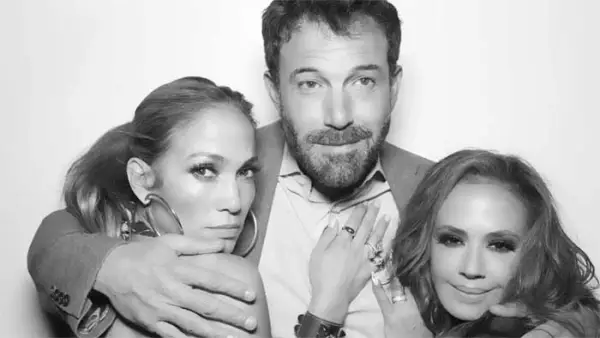 Jennifer Lopez, Ben Affleck y Leah Remini.