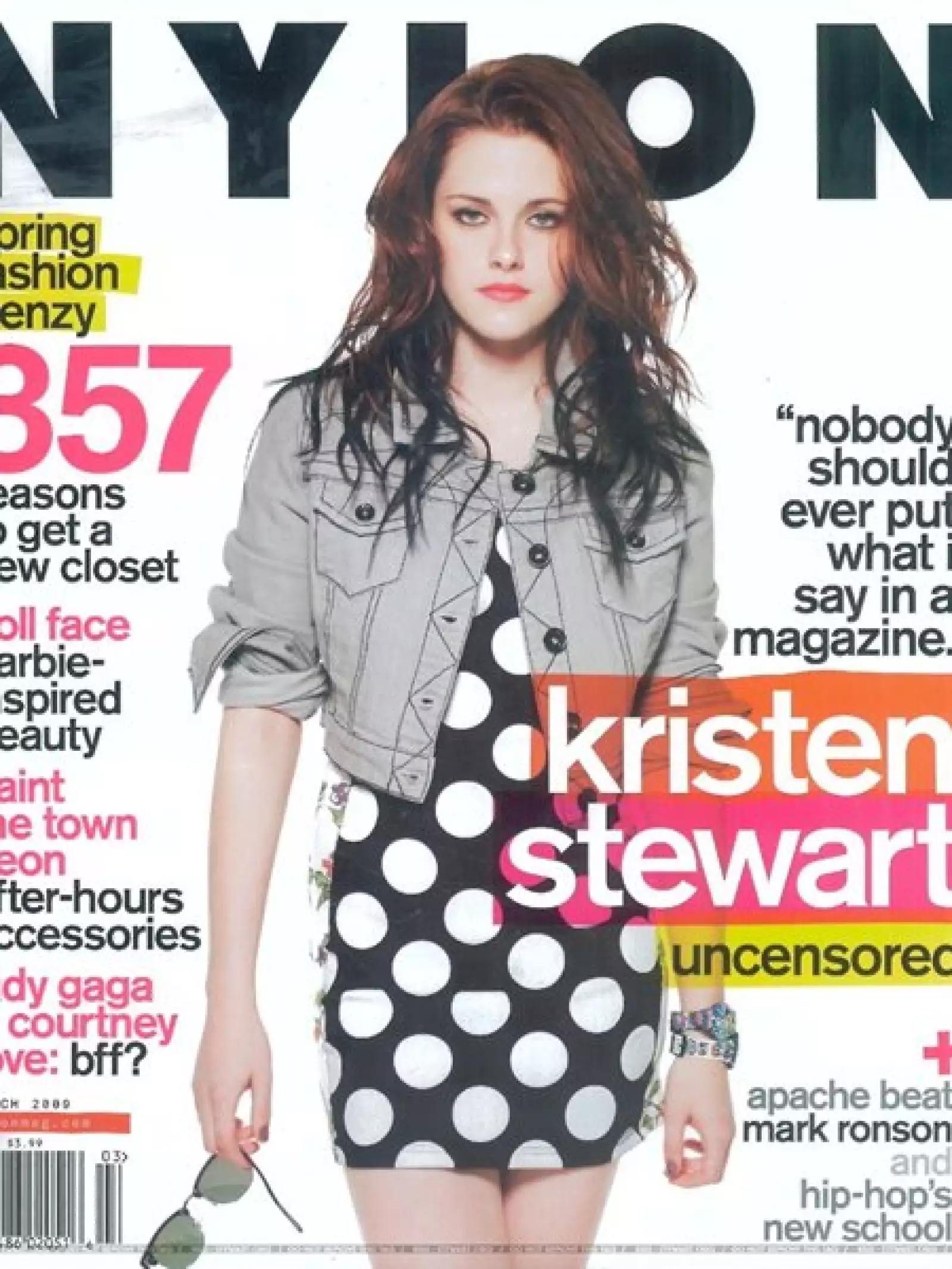 ...así como para Nylon, donde comentó: `nada de lo que digo debería publicarse en una revista´.