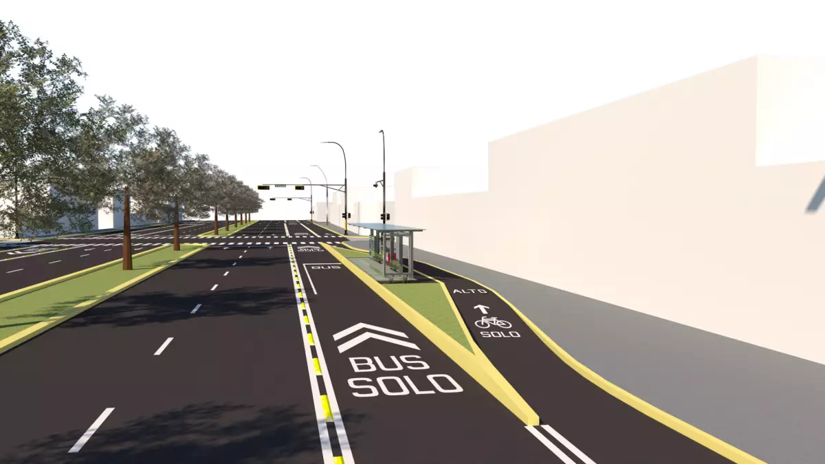 Línea Cero del Metrobús en Circuito Interior