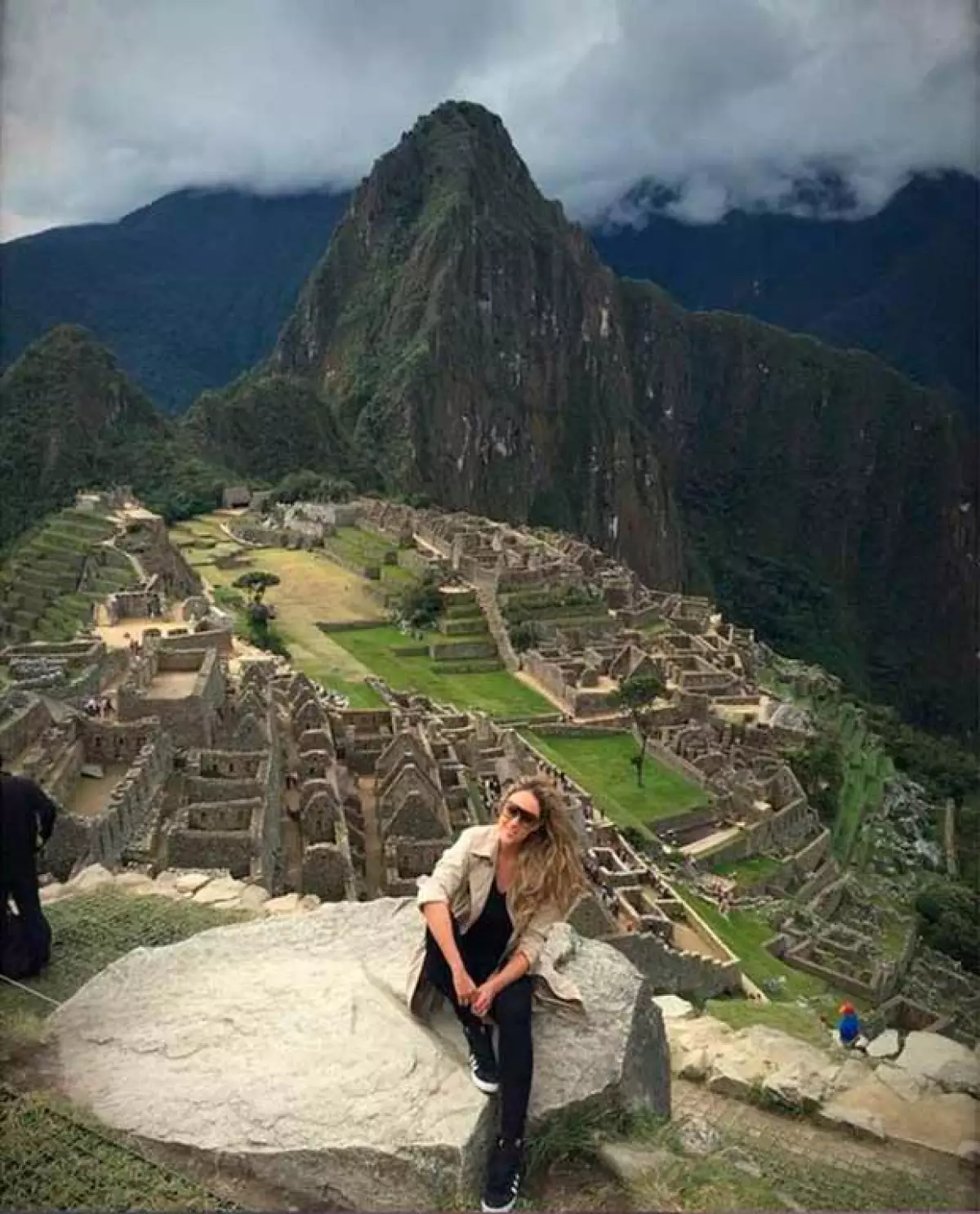 La ex de "El Payo" García posando en la zona andina de Perú.
