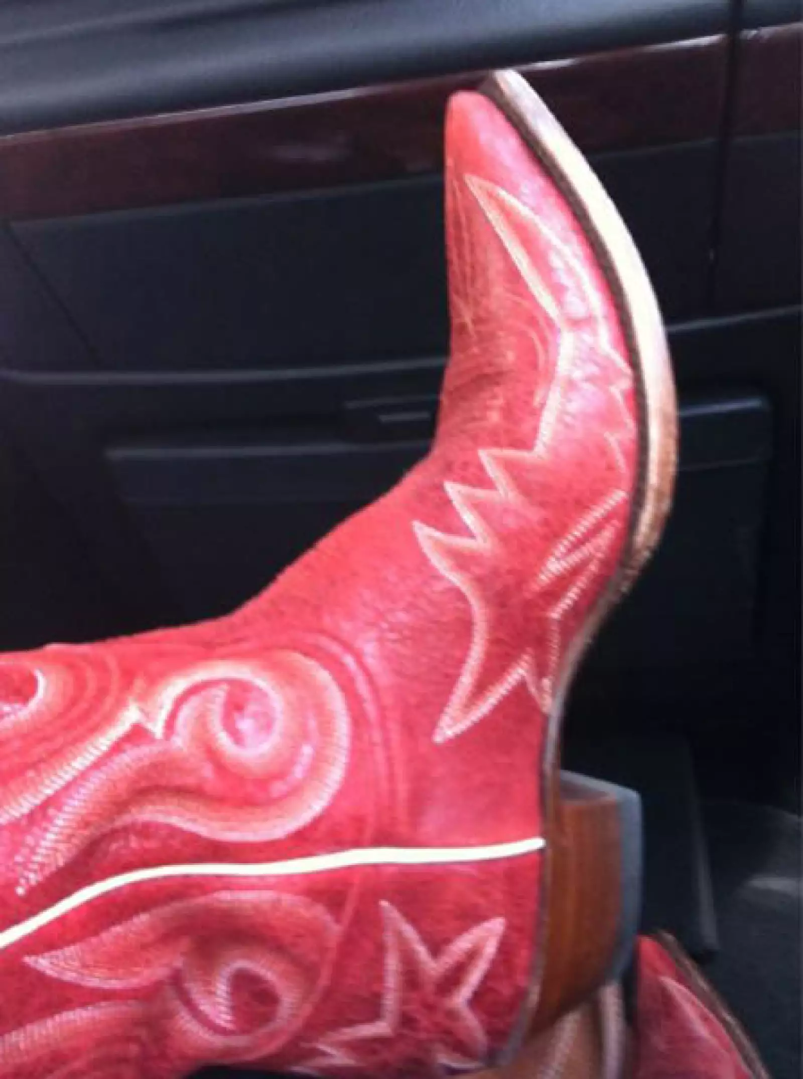 Botas rosas, preciosas como ella.