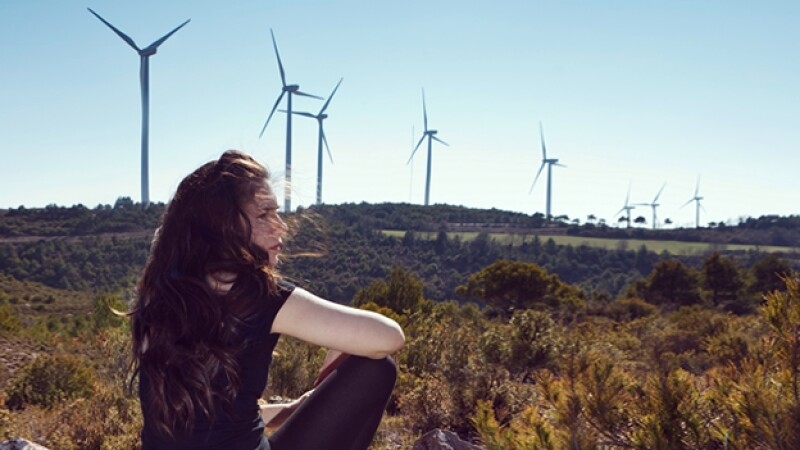 medio ambiente molinos energía eólica