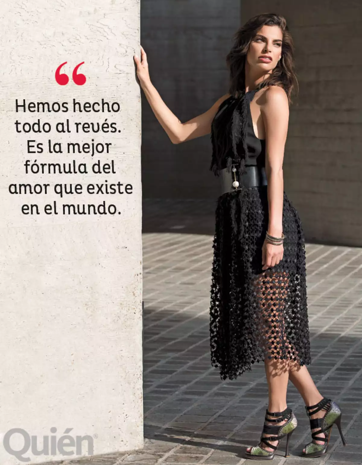 Vestido Chloé; cinturón Lanvin; zapatos Alexander Birman; Accesorios The Gem Palace.Maquillaje Benoit Dumont para Nars Cosmetics. Peinado Paula Villanueva. Asistente Samantha Quereshi.