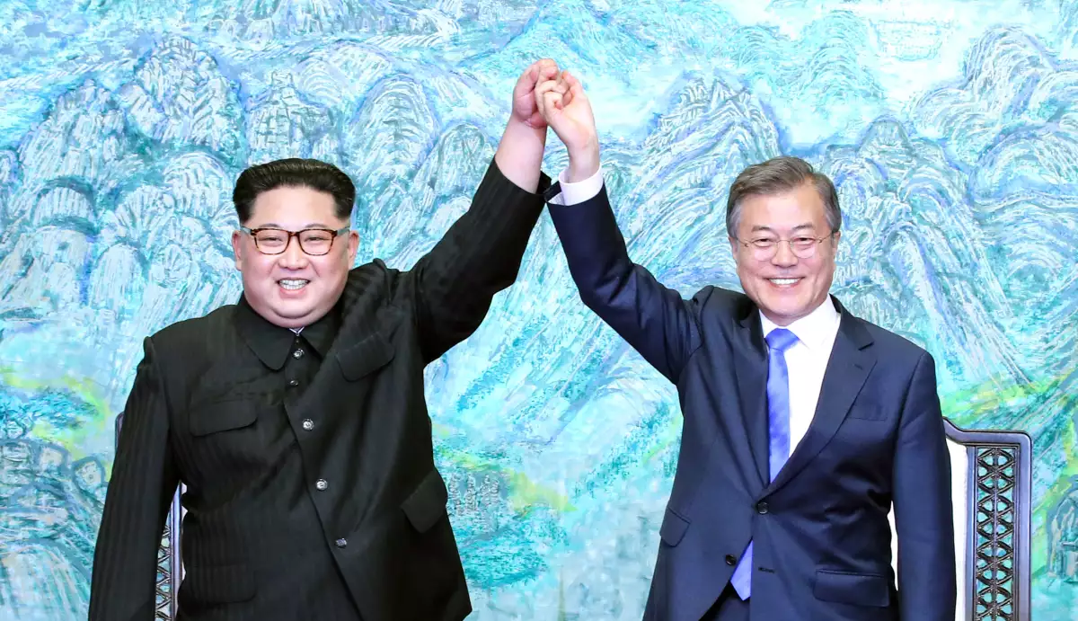 Kim en la Cumbre de las Coreas