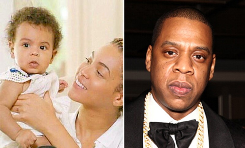 Blue Ivy tiene la misma expresión que papá.