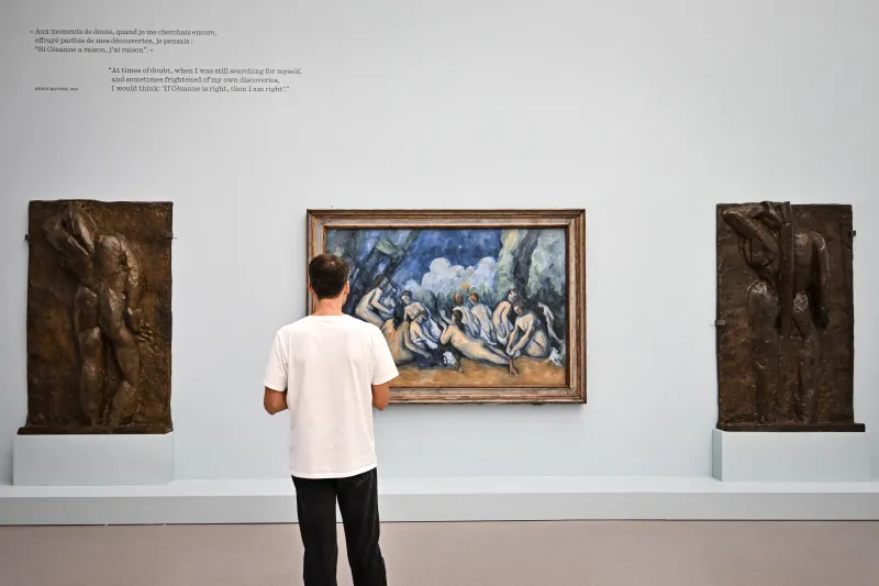 Paul Cézanne y sus admiradores Picasso, Matisse y Gauguin, en el centro de una muesta en París