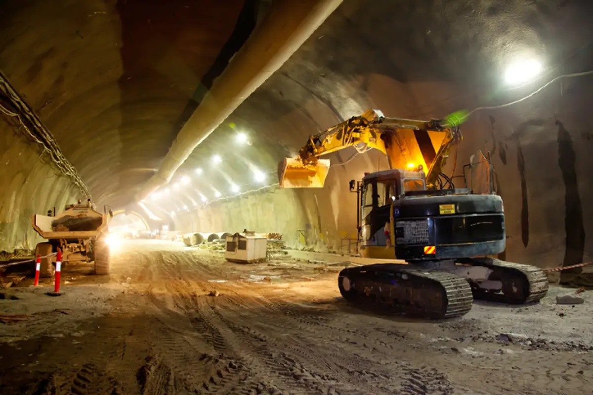 Construcción de túnel 
