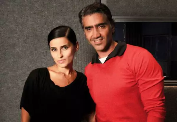 Nelly y Alex en el estudio.