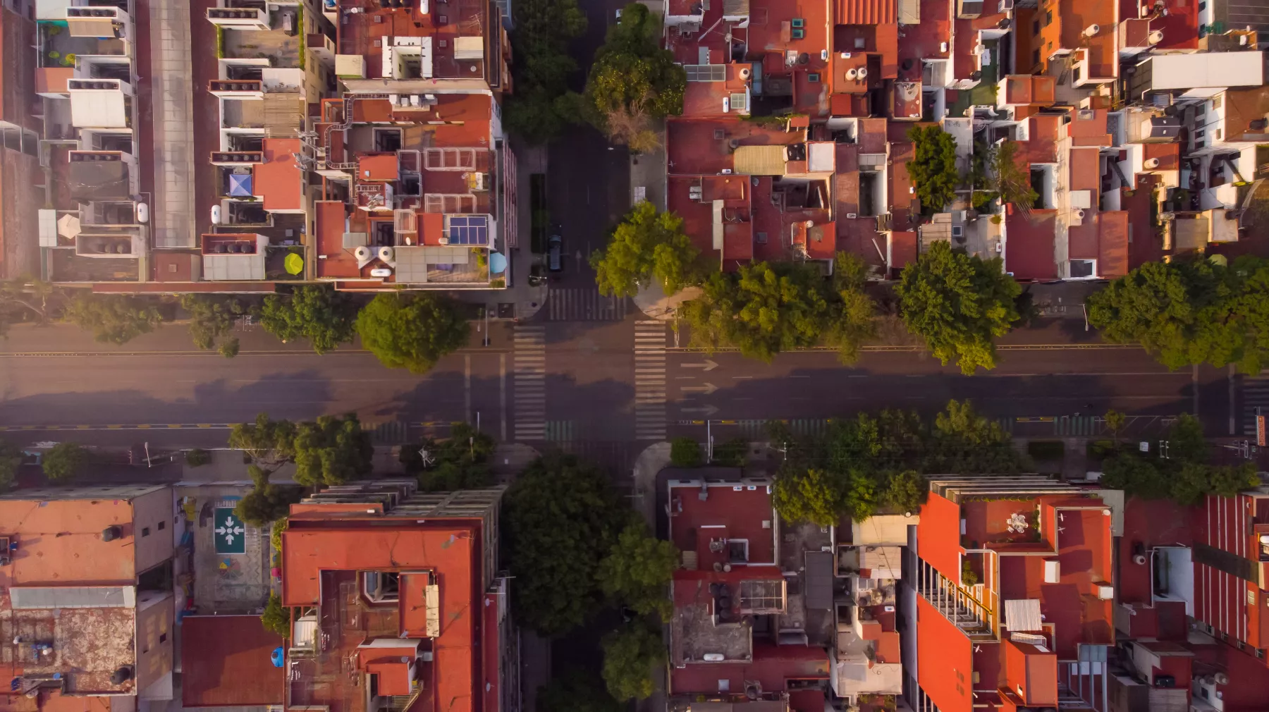 Vista aérea de la colonia Condesa, una de las más codiciadas de la CDMX; Airbnb se adueña de la "ciudad de 15 minutos" en la CDMX.
