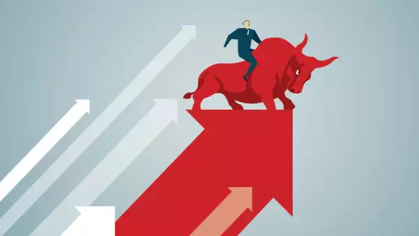 ilustración persona sobre un toro