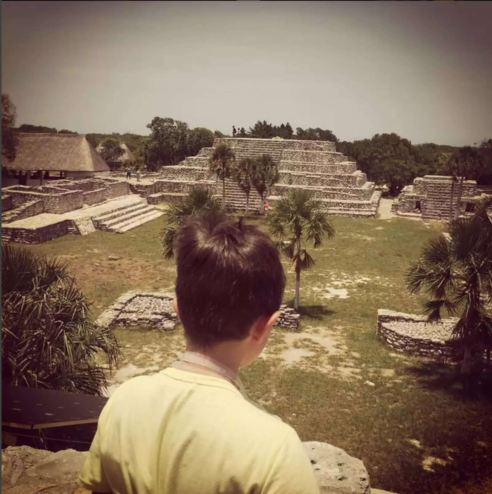 Visitaron algunas pirámides durante su estancia en la Riviera Maya.