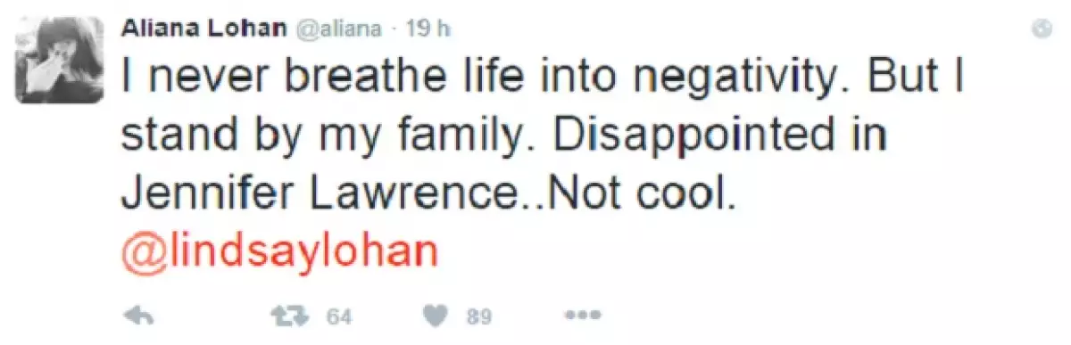 La primera en reaccionar fue Ali, la hermana de Lindsay Lohan.