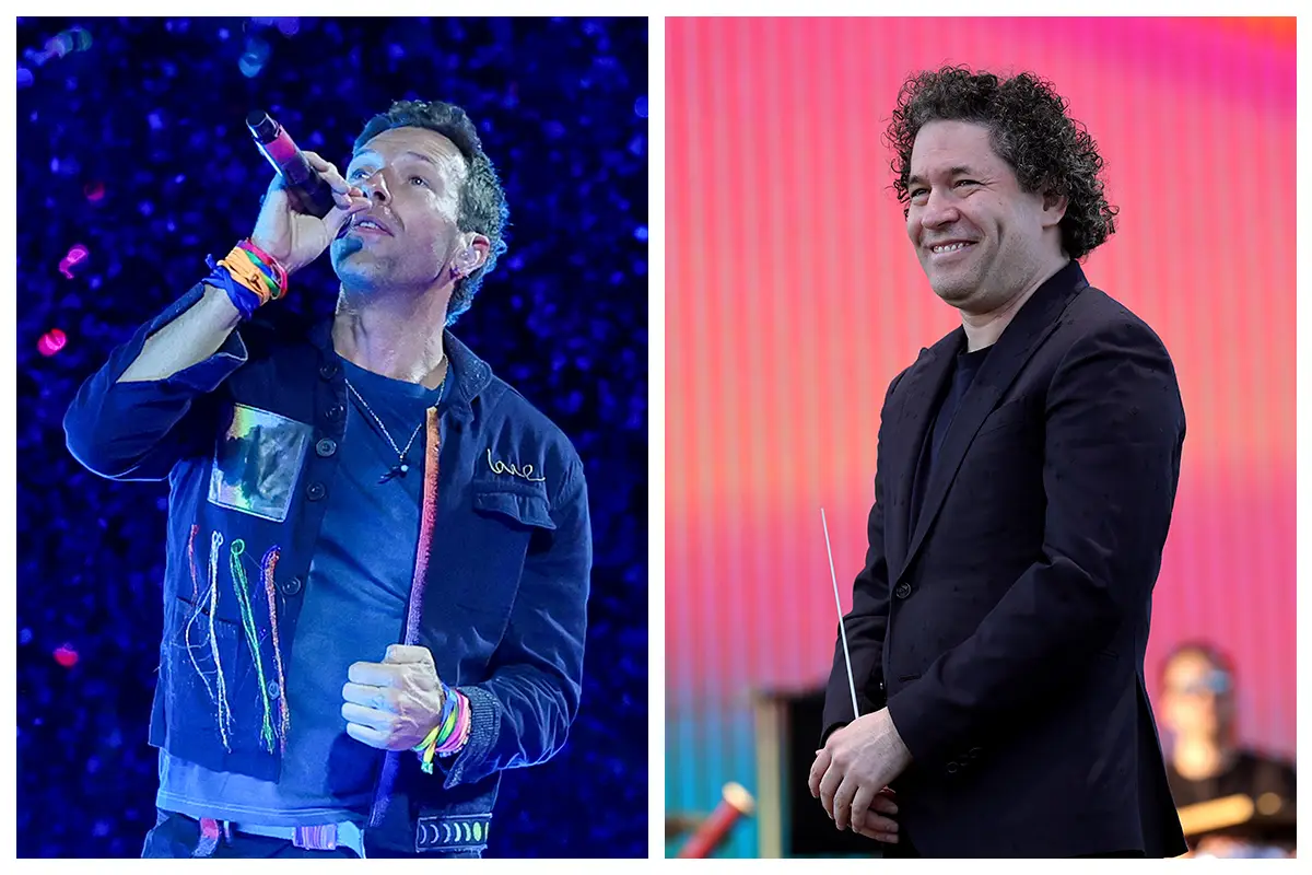 Gustavo Dudamel y Chris Martin fusionan el pop y la música sinfónica. 
