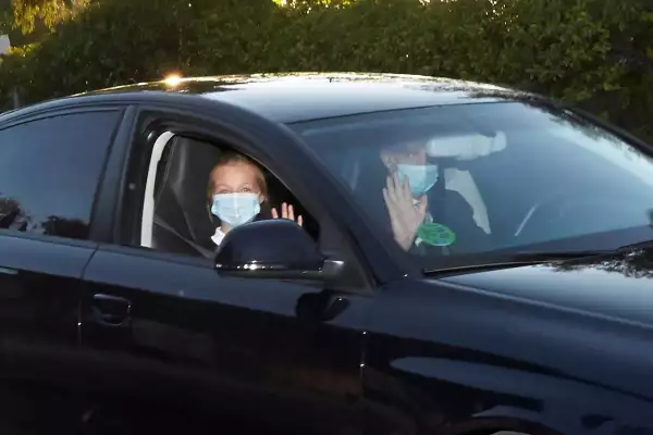 King Felipe VI and Princess Leonor arrive at 'Santa Maria de los Rosales' school, Madrid, Spain - 09 Sep 2020