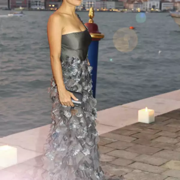 Salma Hayek en la fiesta de Gucci, en el marco del Festival de Cine de Venecia.