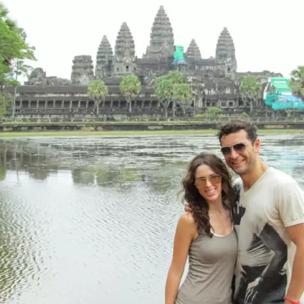 Posteriormente se trasladaron al Angkor Wat.