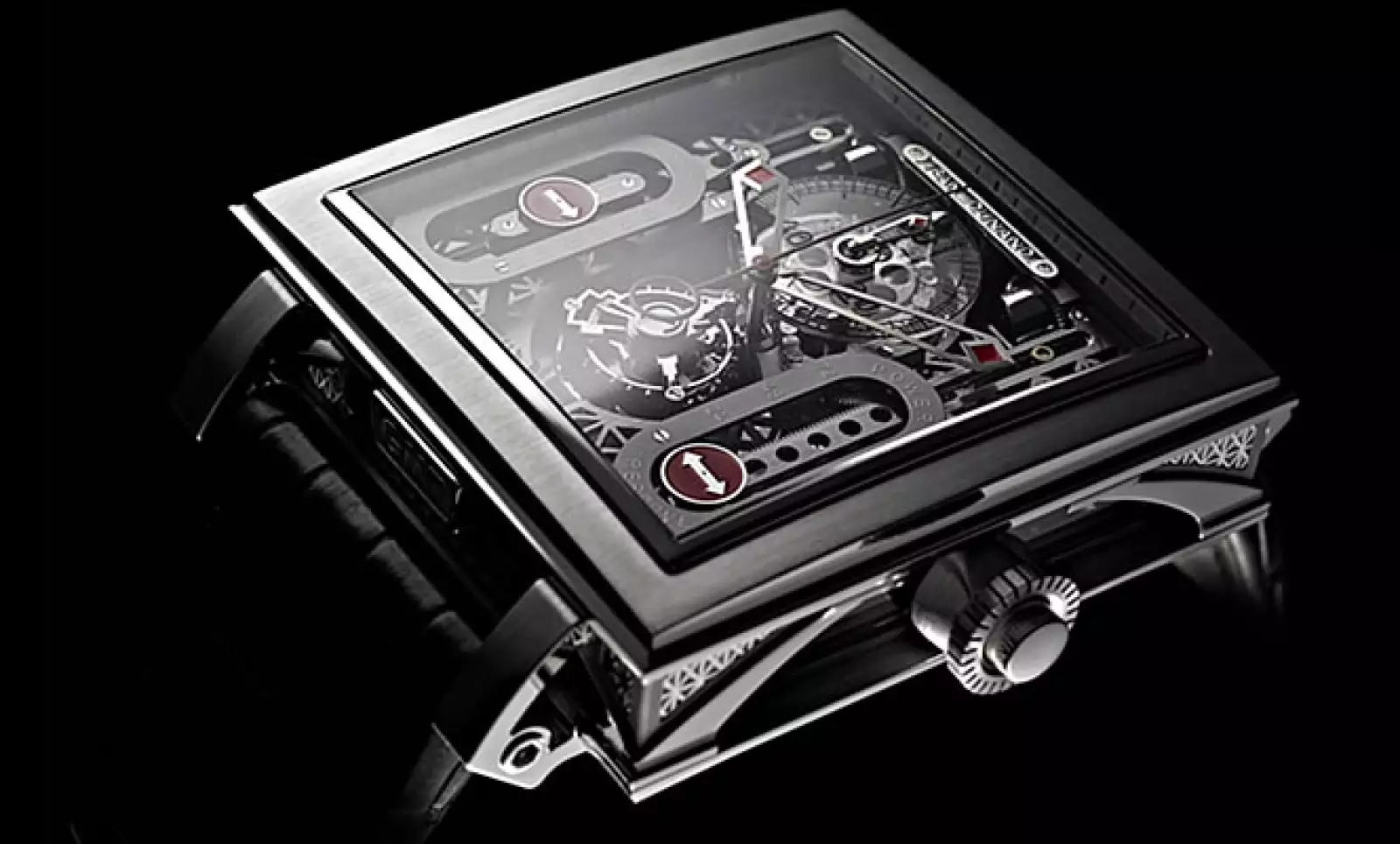 Jean Dunand presenta la edición única del Palace, con agujas de zafiro, máquina tourbillon y caja de titanio de 45 mm y más de 100 rubíes detrás de su carátula.