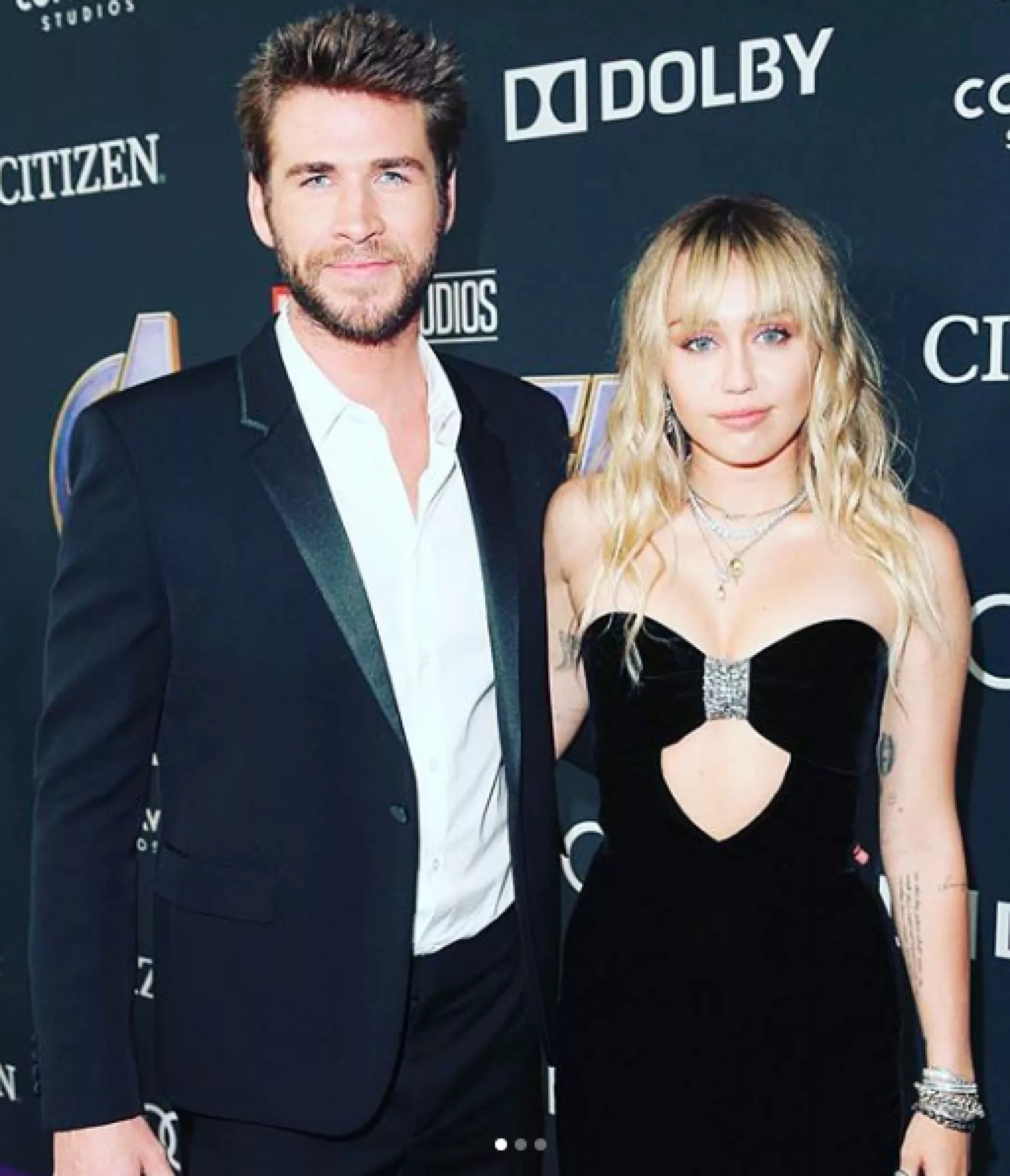Liam Hemsworth y Miley Cyrus