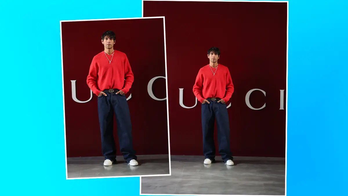 Diego Calva en el debut de la colección masculina de Sabato de Sarno en Gucci