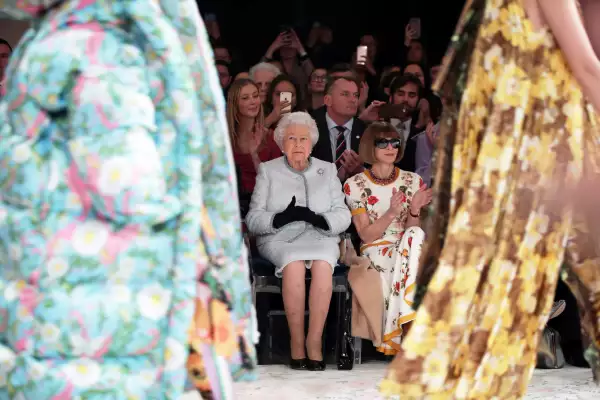 Queen Elizabeth II attends London Fashion Week, UK - 20 Feb 2018
