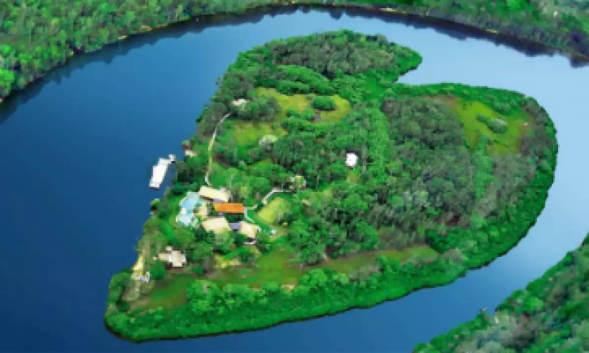 El oasis en forma de corazón de la isla Makepeace en Australia es el hogar en Australia del jefe de Virgin, Richard Branson. (Foto: Makepeace Island/Cortesía )