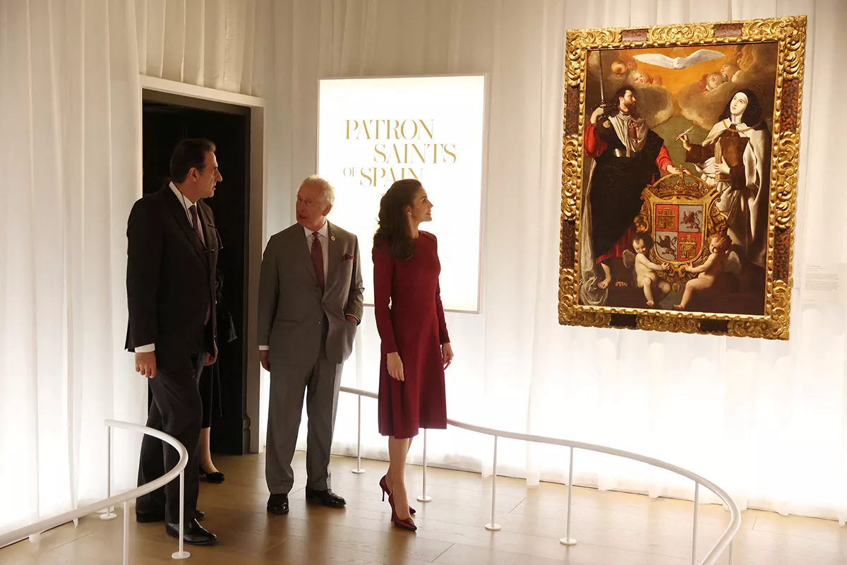 Queen Letizia and Prince Charles open The Spanish Art Gallery, Bishop Auckland, County Durham, UK - 05 Apr 2022