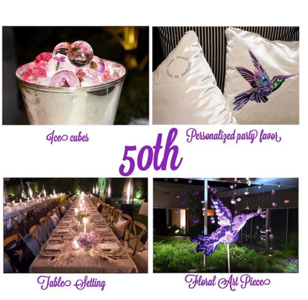 Estos son algunos detalles que hubo durante el festejo de Salma por su cumple 50.