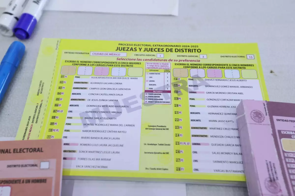 Simulacro Electoral Poder Judicial