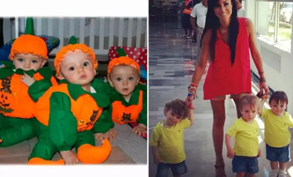 Los trillizos de Inés Gómez Mont han causado gran ternura desde que llegaron al mundo.