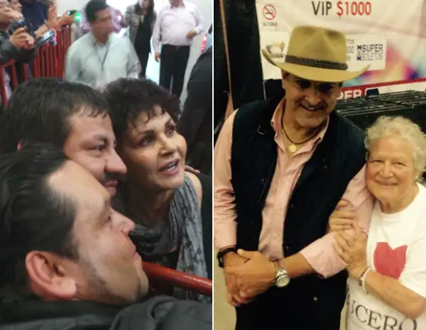 La señora Lucero León y Michel Kuri, pareja de Lucero, convivieron con los asistentes.