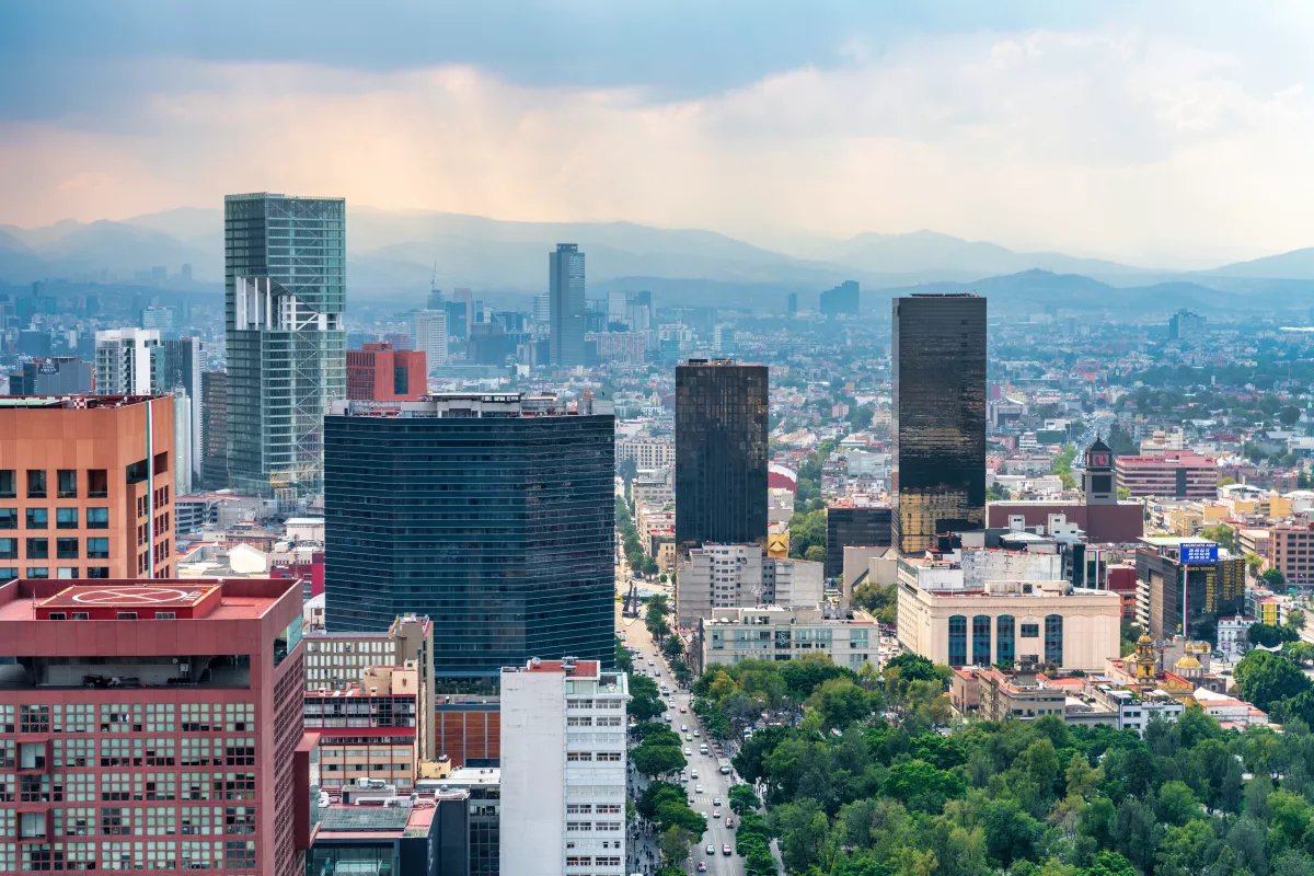 Mexico City skyline and cityscape