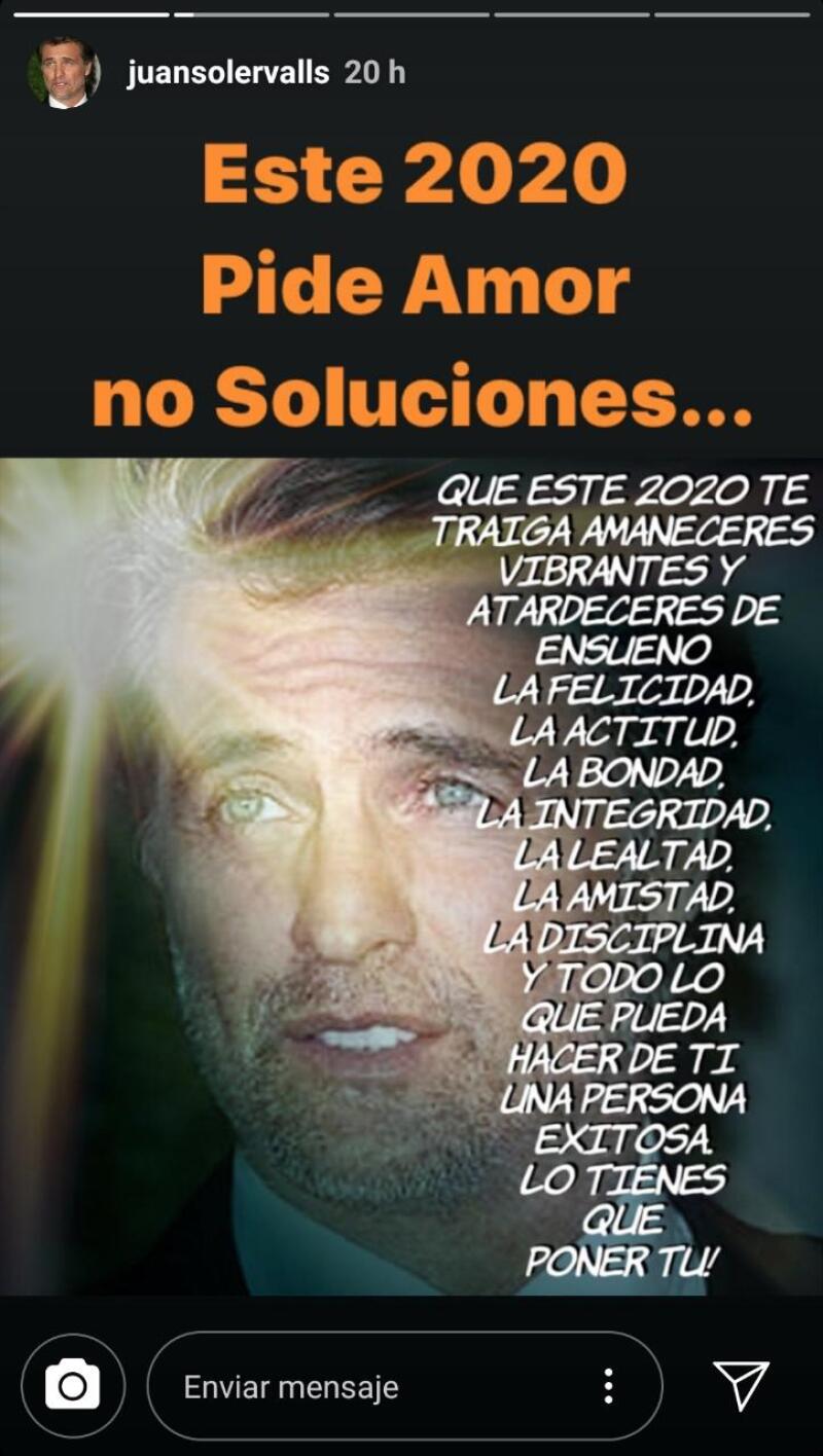 Mensaje de Juan Soler