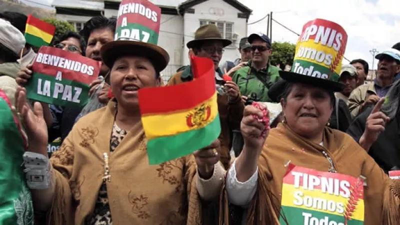 Bolivia - La Paz - marcha indígena
