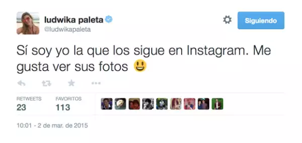 La actriz ha mostrado especial interés por sus followers tanto de Twitter como de Instagram.