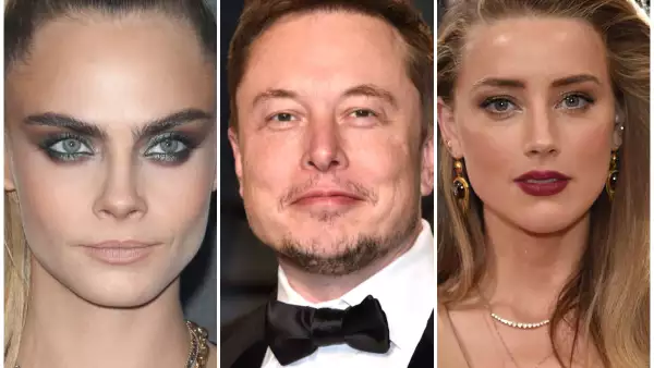 Cara Delevingne, Elon Musk y Amber Heard.